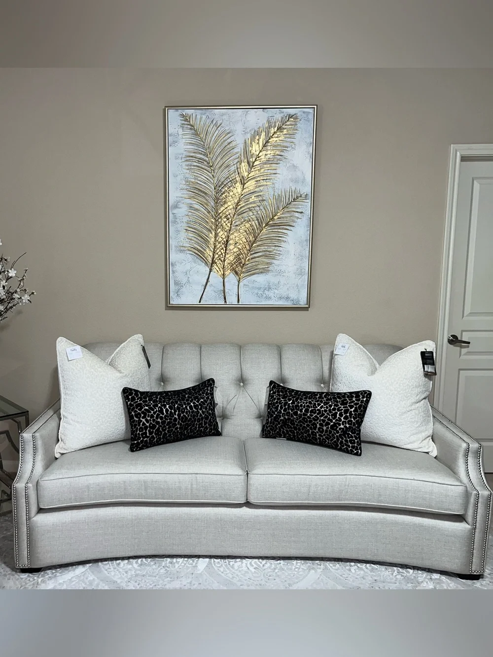 2-NWT CASA DECOR CUT VELVET LEOPARD DESIGN DECORATIVE PILLOWS